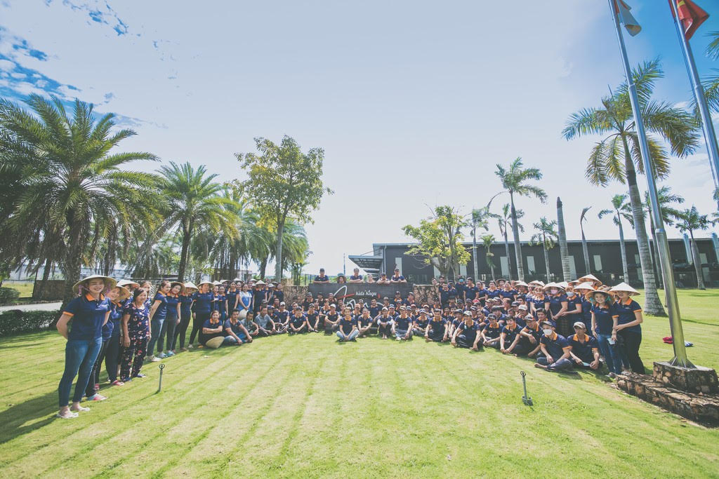 ASAI team gathered outdoors in Vietnam